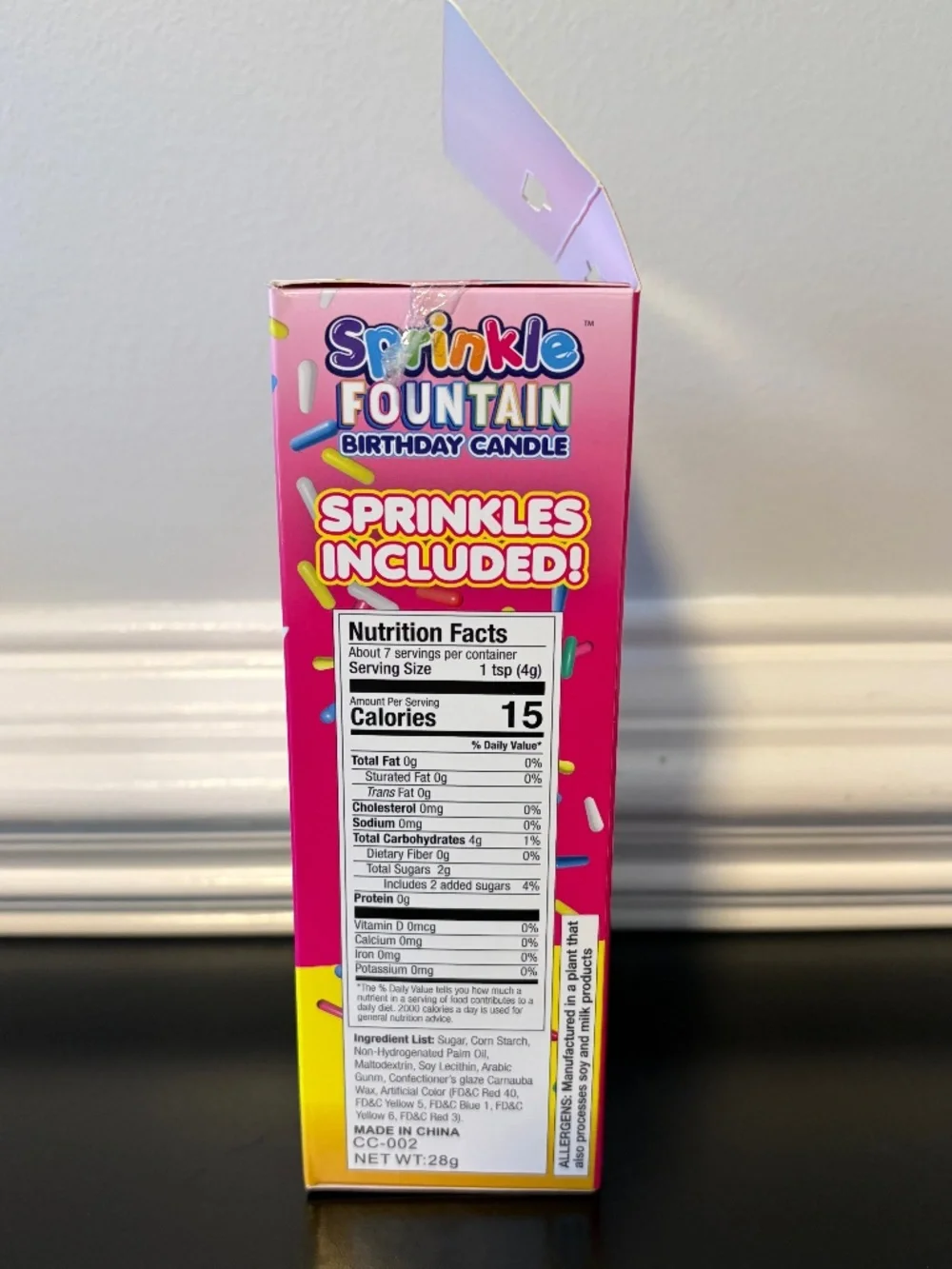 5 for $20: Sprinkle fountain birthday candle